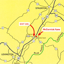 Map of McCormick Farm